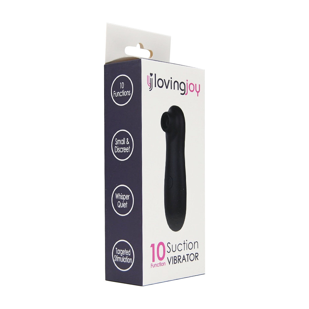 Loving Joy 10 Function Clitoral Suction Vibrator Black - Image 6