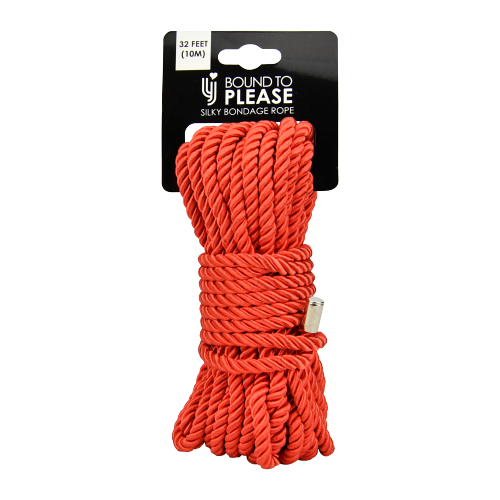 Bound to Please Silky Bondage Rope 10m Red - Image 3