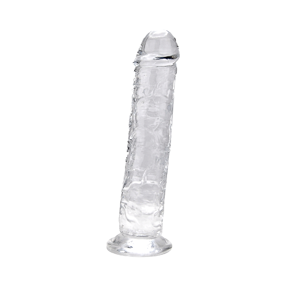 Loving Joy 7.5 Inch Suction Cup Dildo Clear - Image 2