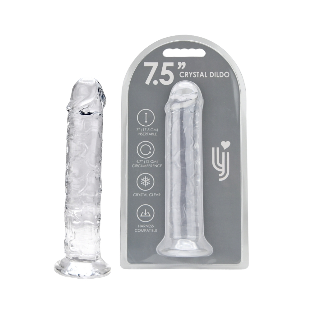 Loving Joy 7.5 Inch Suction Cup Dildo Clear - Image 5