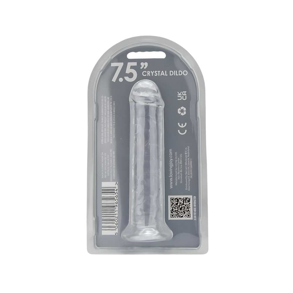 Loving Joy 7.5 Inch Suction Cup Dildo Clear - Image 7