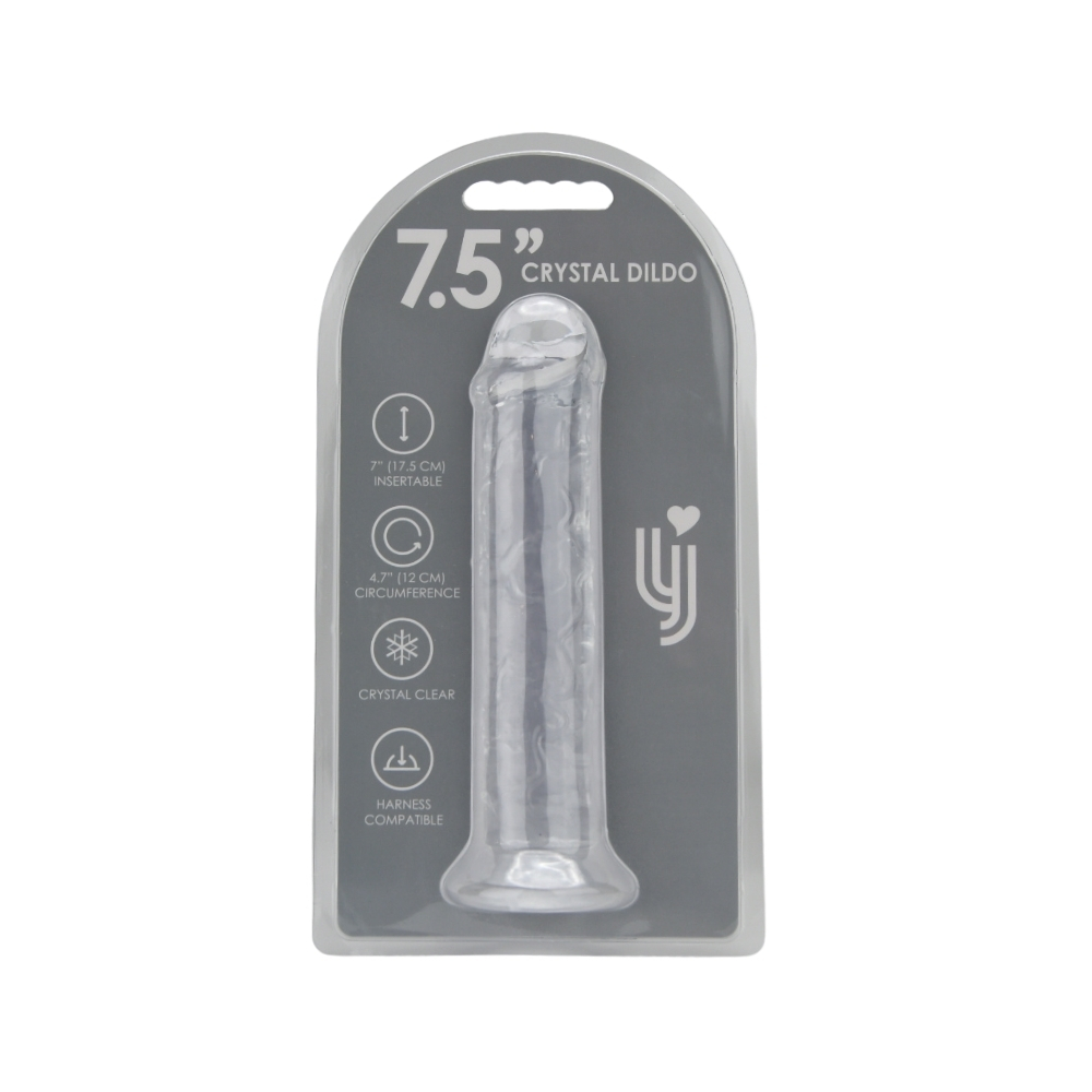 Loving Joy 7.5 Inch Suction Cup Dildo Clear - Image 6