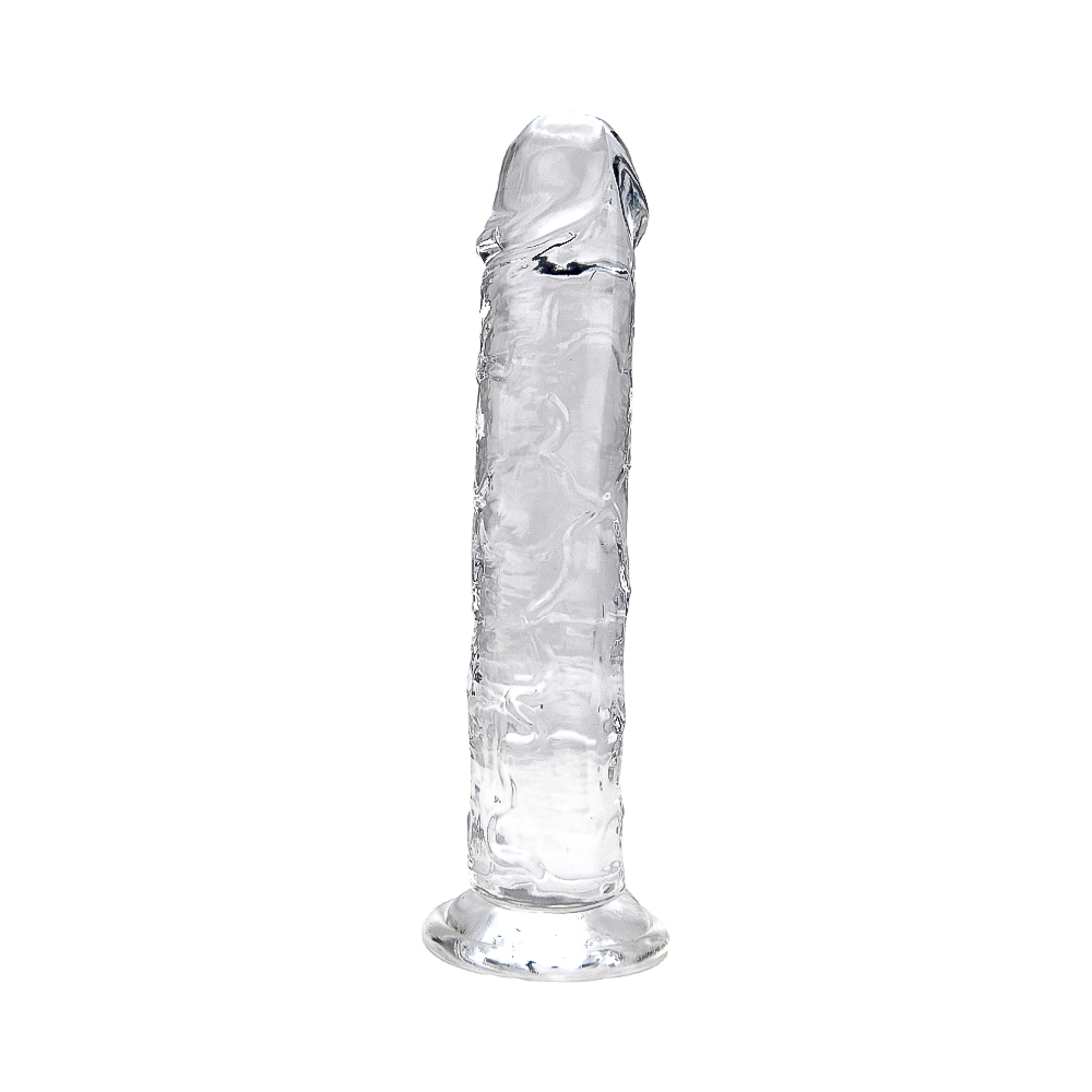Loving Joy 7.5 Inch Suction Cup Dildo Clear - Image 3