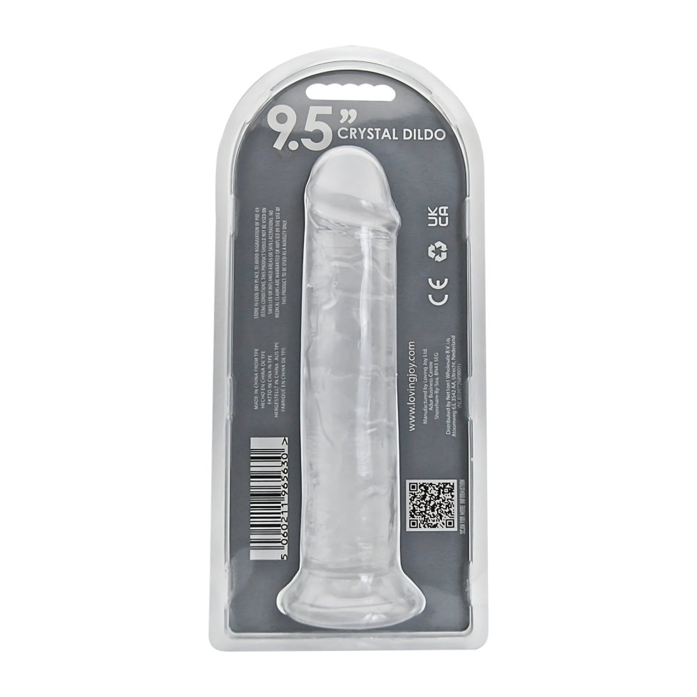 Loving Joy 9.5 Inch Suction Cup Dildo Clear - Image 6