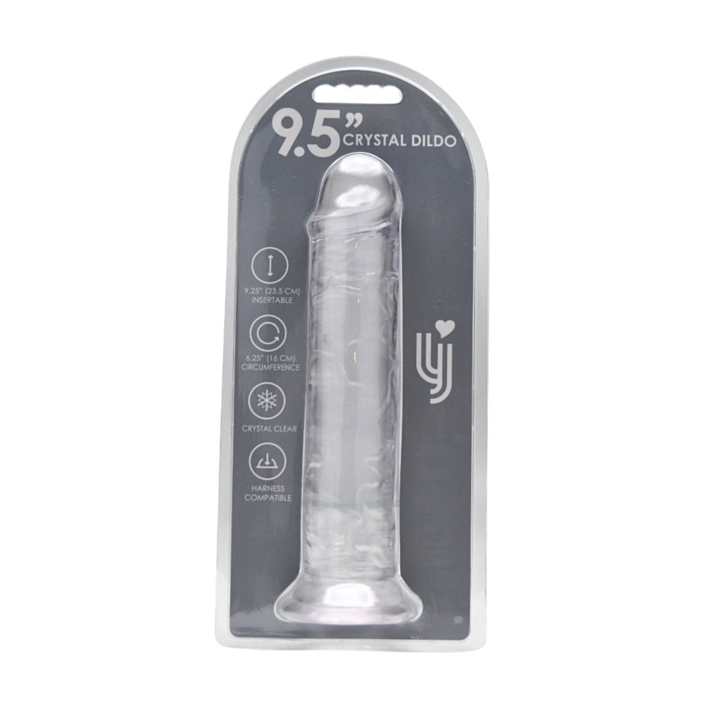 Loving Joy 9.5 Inch Suction Cup Dildo Clear - Image 5