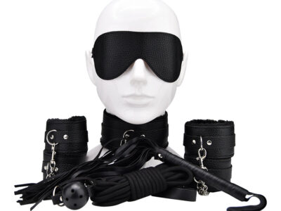 Bound to Play Beginner’s Bondage Kit Black (8 Piece)