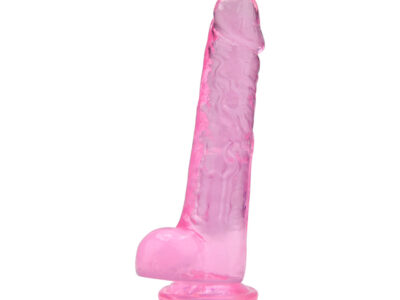 Loving Joy 8 Inch Dildo with Balls Pink