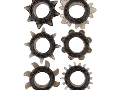 Loving Joy Textured Cock Ring Set (6 Pack)