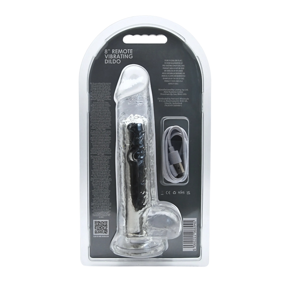Loving Joy 8 Inch Remote Vibrating Dildo - Image 10