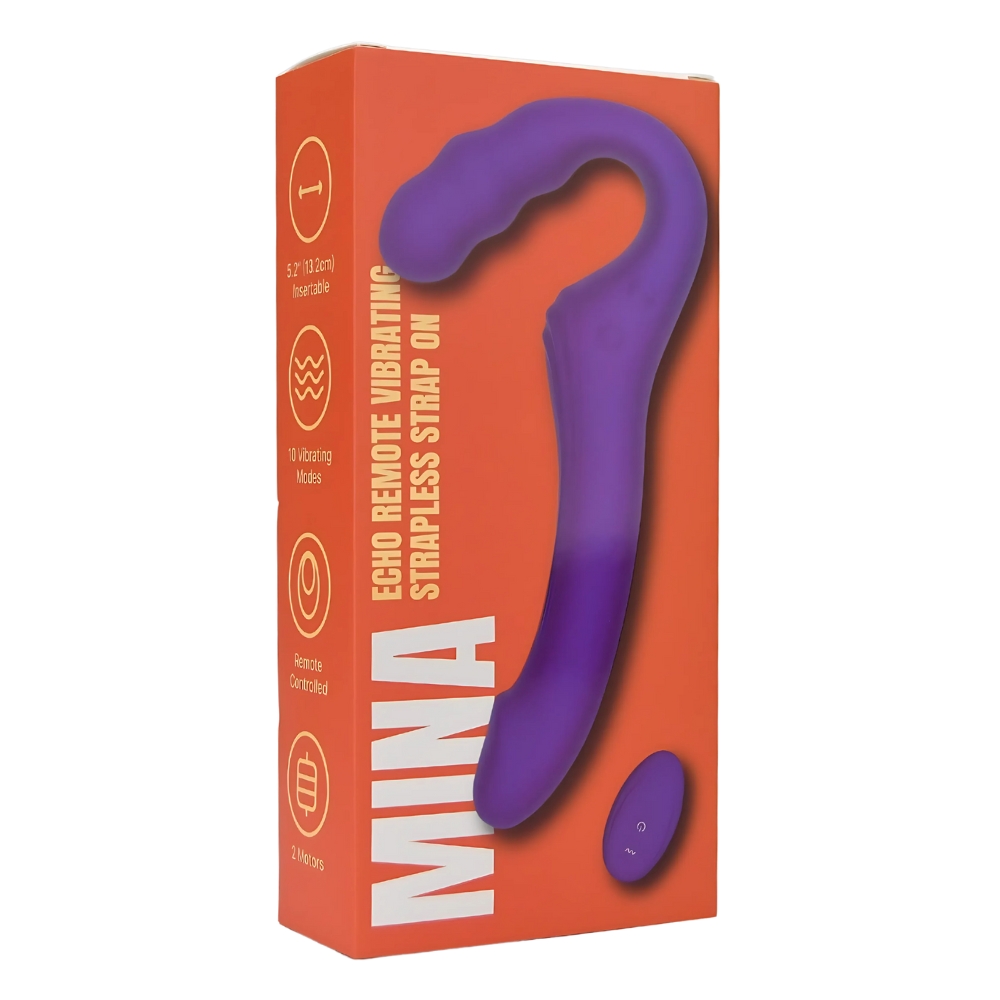 Mina Echo Remote Vibrating Strapless Strap On - Image 14