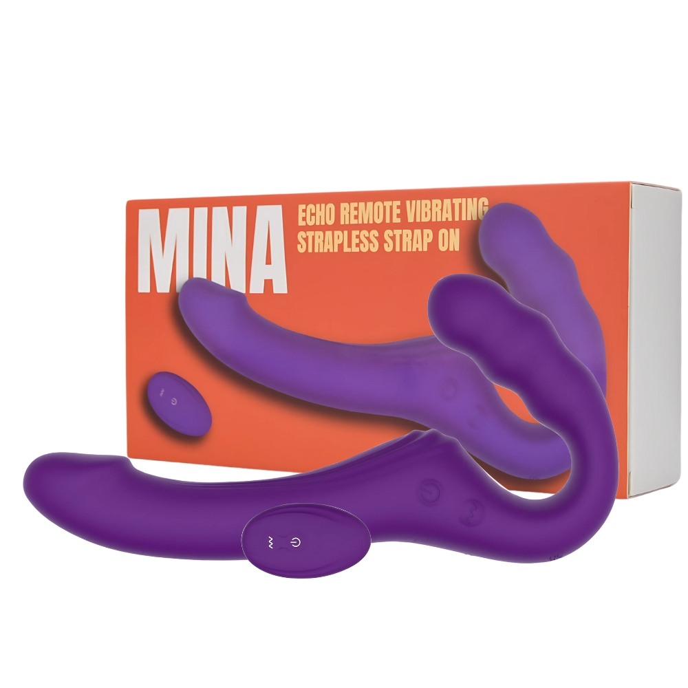 Mina Echo Remote Vibrating Strapless Strap On - Image 17