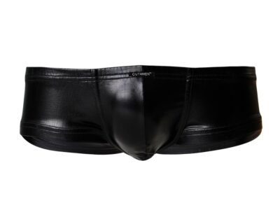 C4M Booty Shorts Black Leatherette – Medium