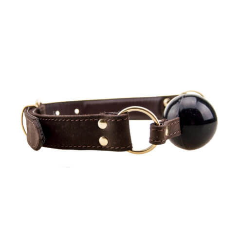 BOUND Nubuck Leather Solid Ball Gag - Image 4