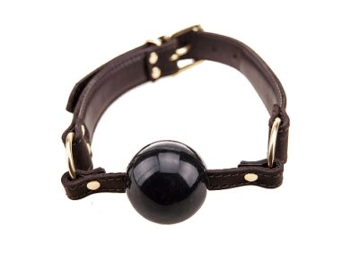 BOUND Nubuck Leather Solid Ball Gag BOUND Nubuck Leather Solid Ball Gag