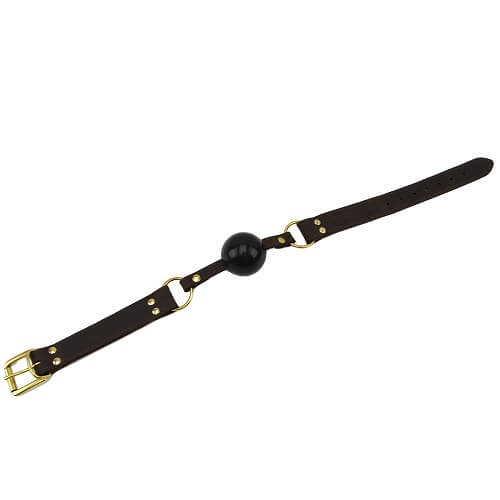 BOUND Nubuck Leather Solid Ball Gag - Image 3