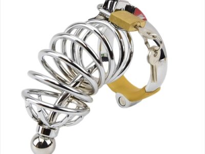 Impound Corkscrew Male Chastity Device with Penis Plug Impound Corkscrew Male Chastity Device with Penis Plug