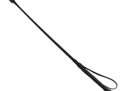 Bound Noir Nubuck Leather Riding Crop Bound Noir Nubuck Leather Riding Crop