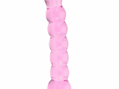 Spectrum Ribbed Glass Dildo