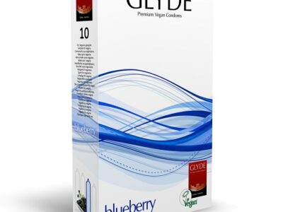 Glyde Ultra Blueberry Flavour Vegan Condoms 10 Pack Glyde Ultra Blueberry Flavour Vegan Condoms 10 Pack