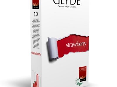 Glyde Ultra Strawberry Flavour Vegan Condoms 10 Pack Glyde Ultra Strawberry Flavour Vegan Condoms 10 Pack
