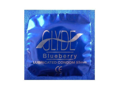Glyde Ultra Blueberry Flavour Vegan Condoms 100 Bulk Pack Glyde Ultra Blueberry Flavour Vegan Condoms 100 Bulk Pack