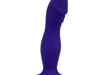 Loving Joy 6 Inch Silicone Dildo with Suction Cup Midnight Blue