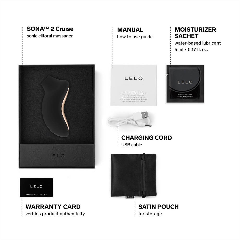 LELO SONA 2 Cruise Clitoral Massager Black - Image 6