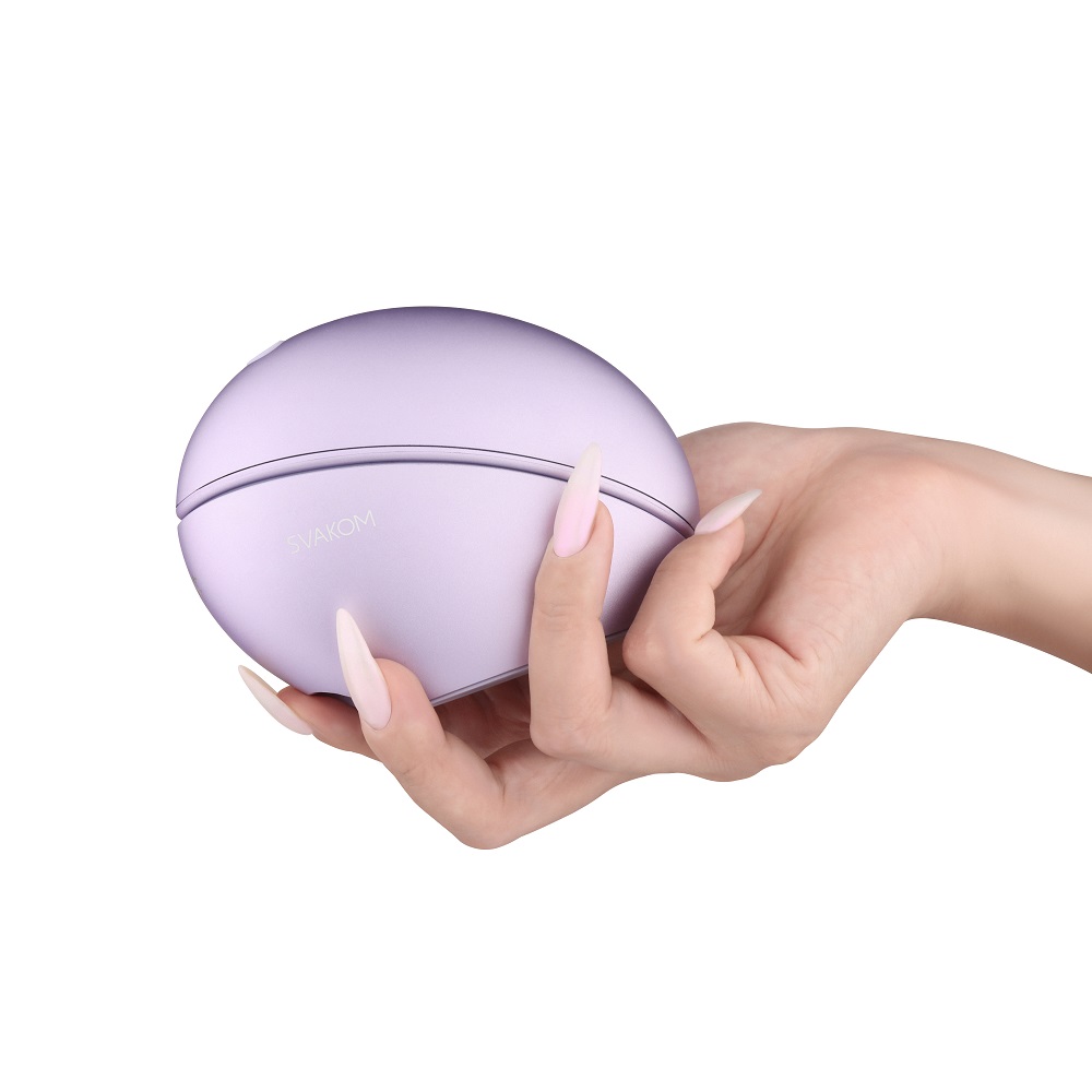 Svakom Galaxie Suction Vibrator with Mood Projector Metallic Lilac - Image 9