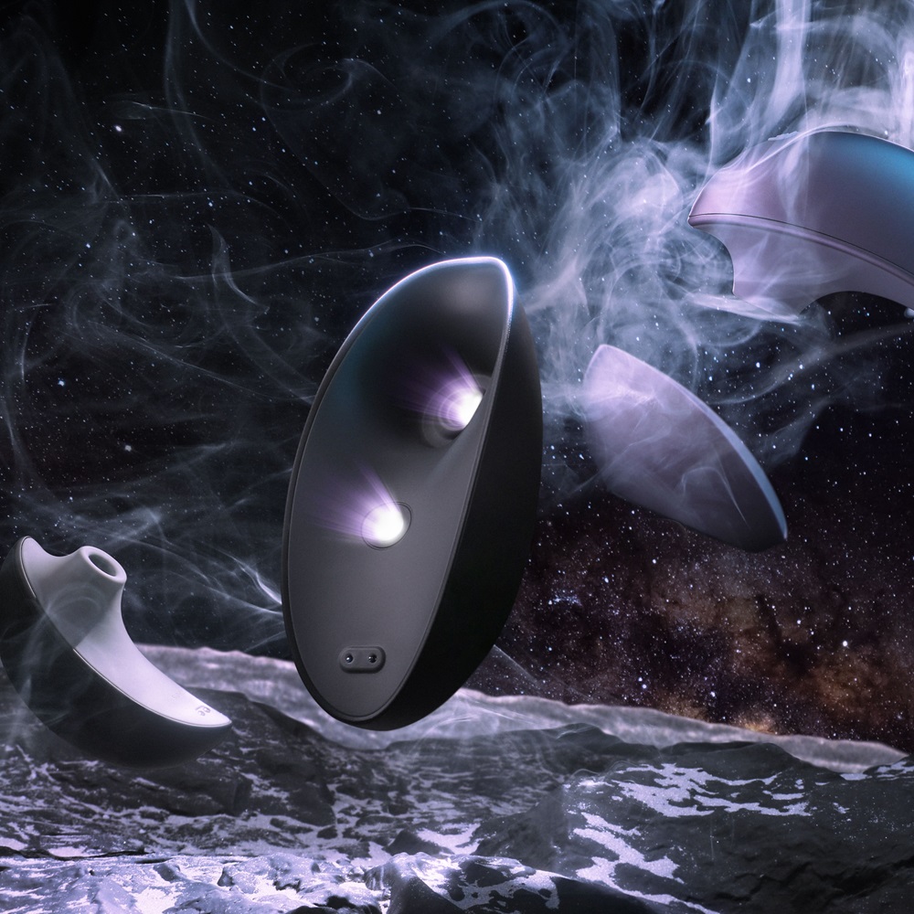 Svakom Galaxie Suction Vibrator with Mood Projector Metallic Lilac - Image 2