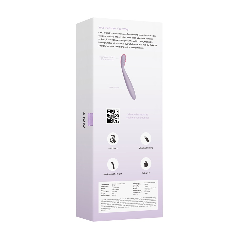 Svakom Cici 2 Flexible Head Slim Vibrator - Image 12