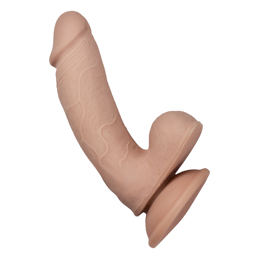 RealCocks Dual Layer Bendable Dildo 7 Inch Vanilla - Image 4