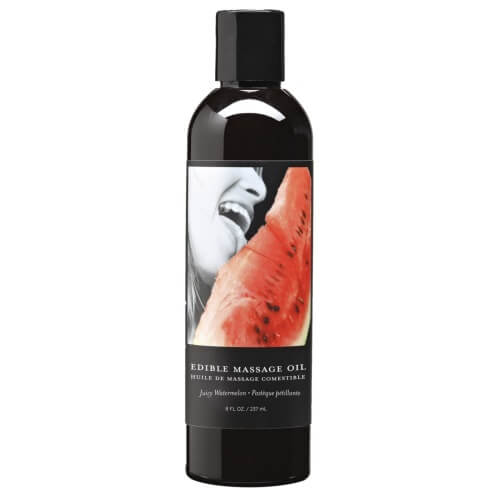Earthly Body Edible Massage Oil - Strawberry - Image 2