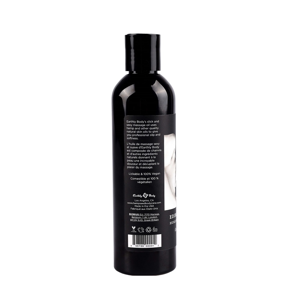 Earthly Body Edible Massage Oil - Strawberry - Image 7