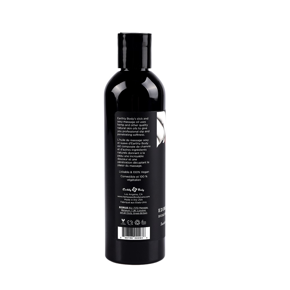 Earthly Body Edible Massage Oil - Strawberry - Image 8