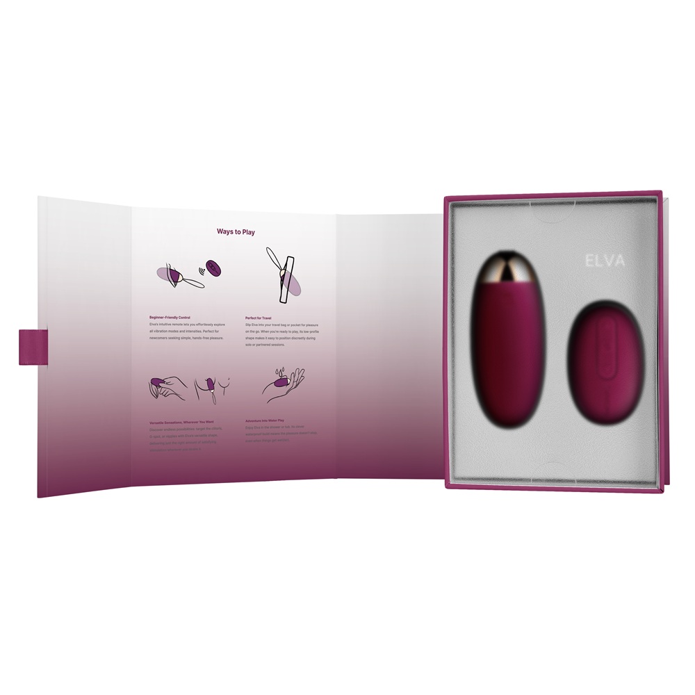 Svakom Elva Remote Control Vibrating Bullet - Red - Image 18