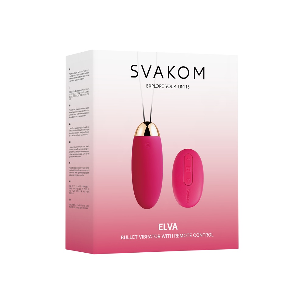 Svakom Elva Remote Control Vibrating Bullet - Red - Image 19